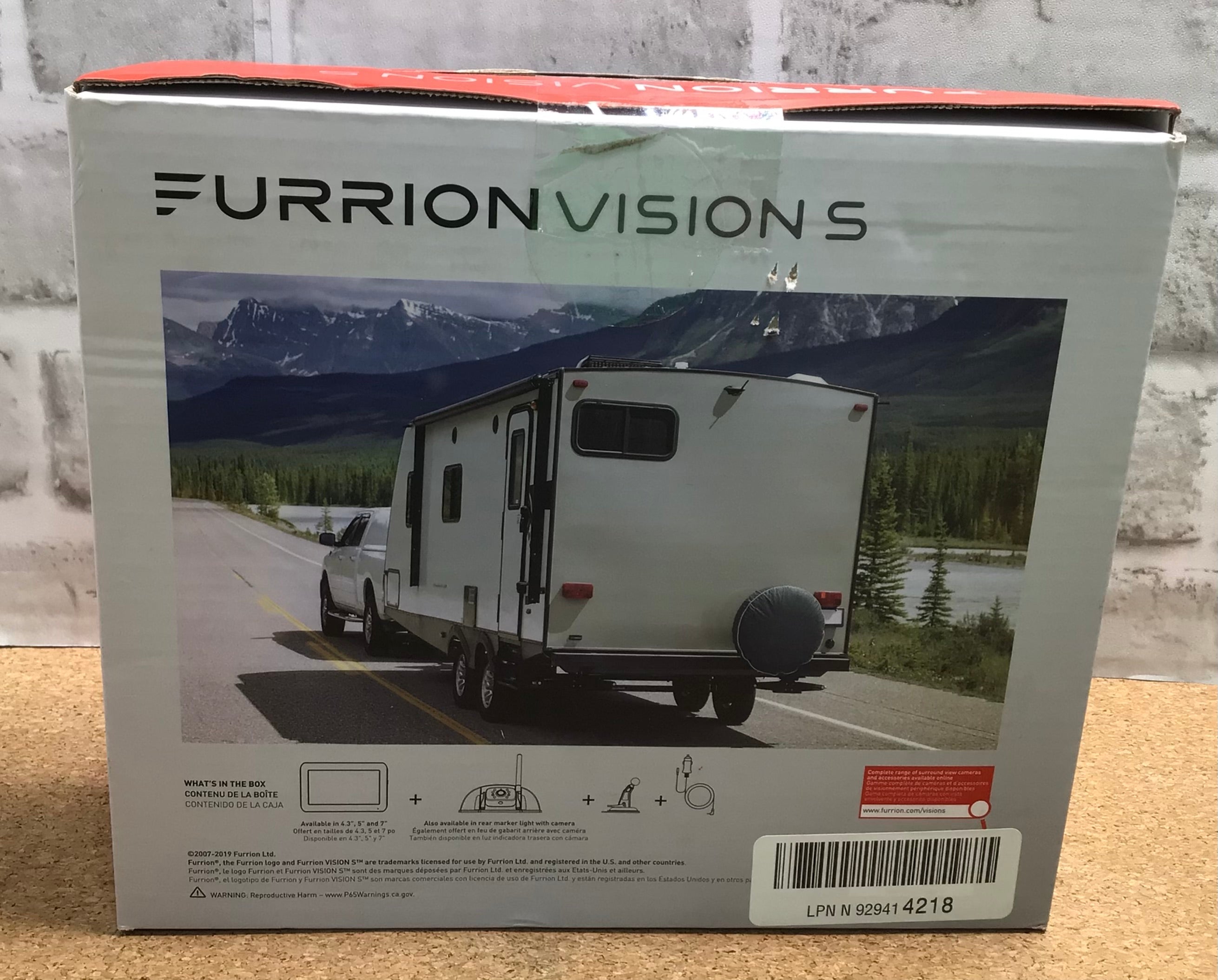 Furrion Vision S 4.3 Inch Wireless RV Backup System with 1 Rear Sharkfin Camera (7899944255726)